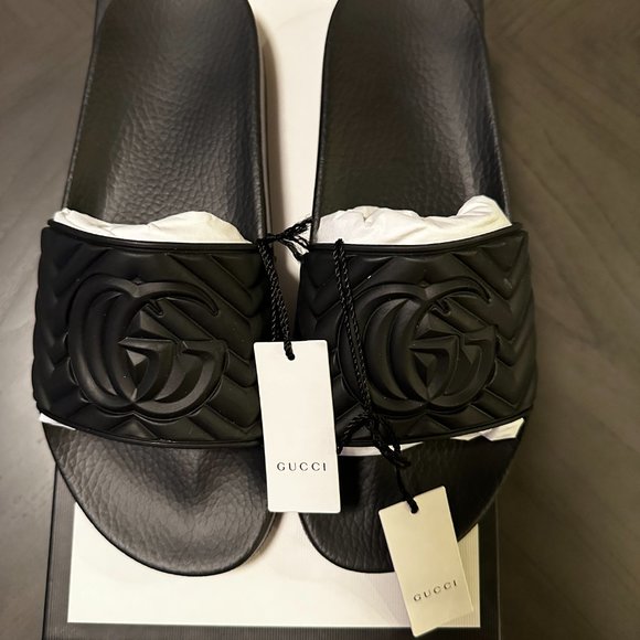 AUTHENTIC Brand New Gucci Slides Men\'s Size 10.5